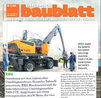 BMA Maschinenvertrieb Baublatt &Ouml;sterreich 05/23